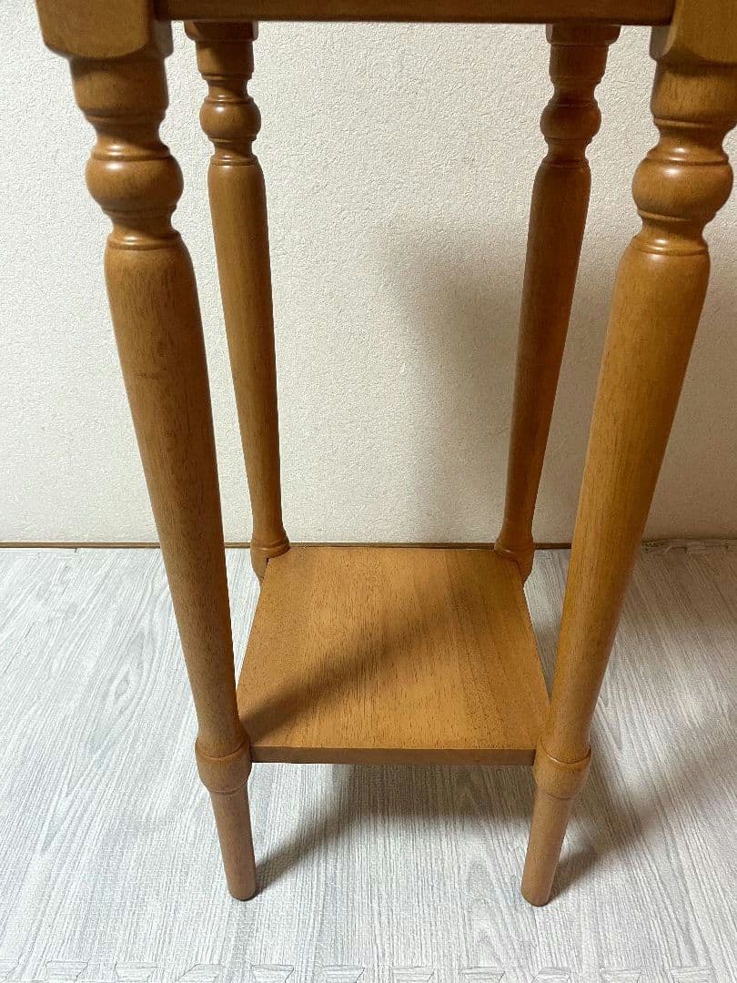 飛騨産業 キツツキ 木製 電話台 花台棚 台 シンプル　ビンテージ