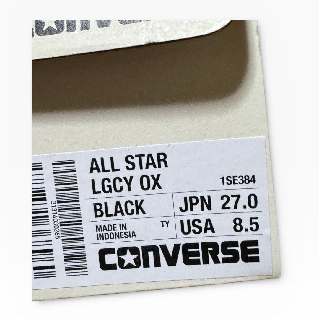 【コンバース】オールスターレガシー LGCY ブラック 27