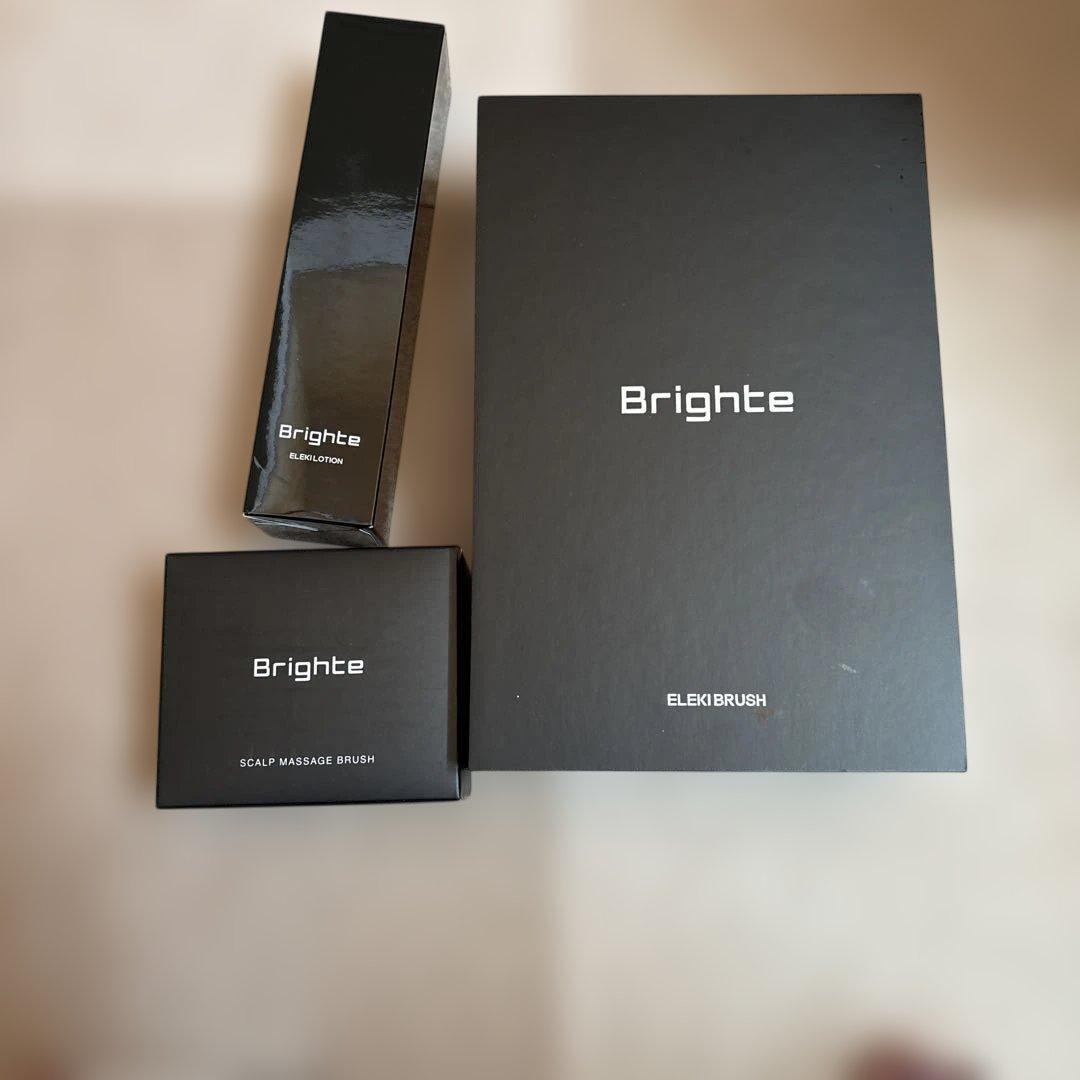 brightエレキブラシ、エレキローション、スカルプブラシセット