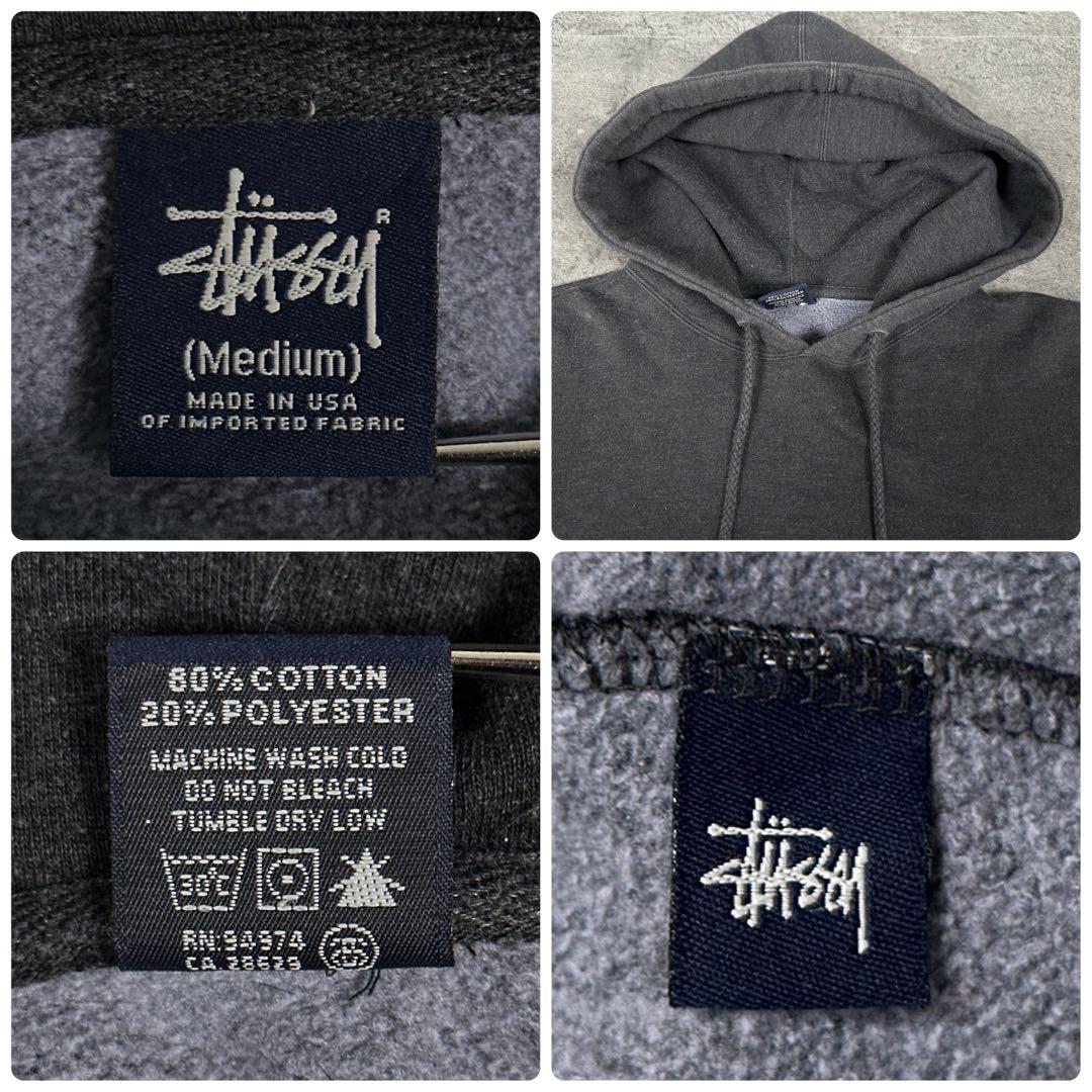 old stussy 90s 00s スカル スウェット パーカー ステューシー