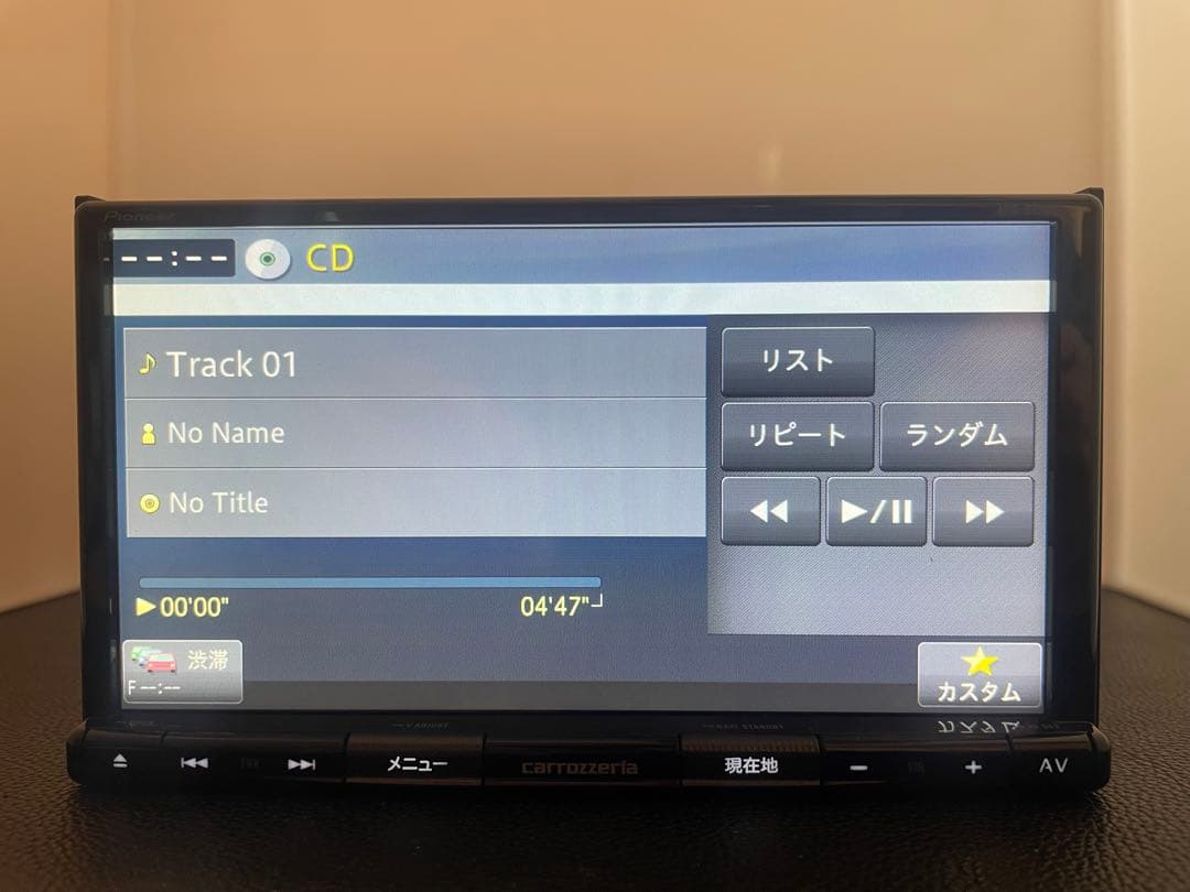 最新地図楽ナビAVIC-RZ303中古180mm7Ｖ型ワンセグTV 最新オービス