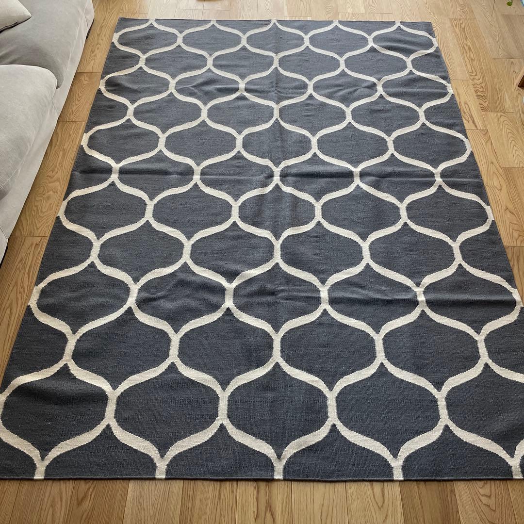 IKEA ストックホルム　ラグ　グレー　イケア　STOCKHOLM