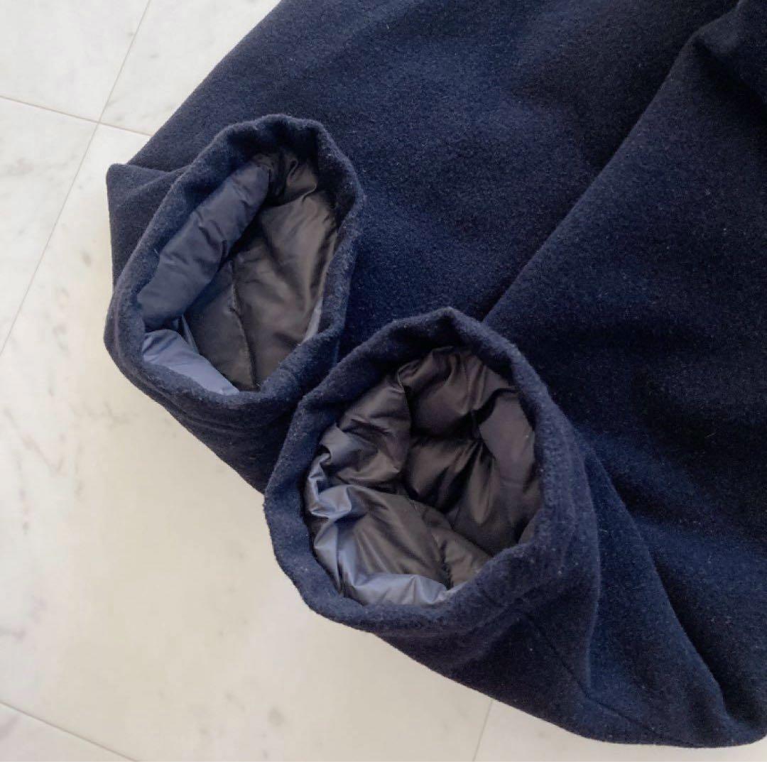 ダントン　レイビームス　モッサノーカラーダウンコート　ネイビー　36