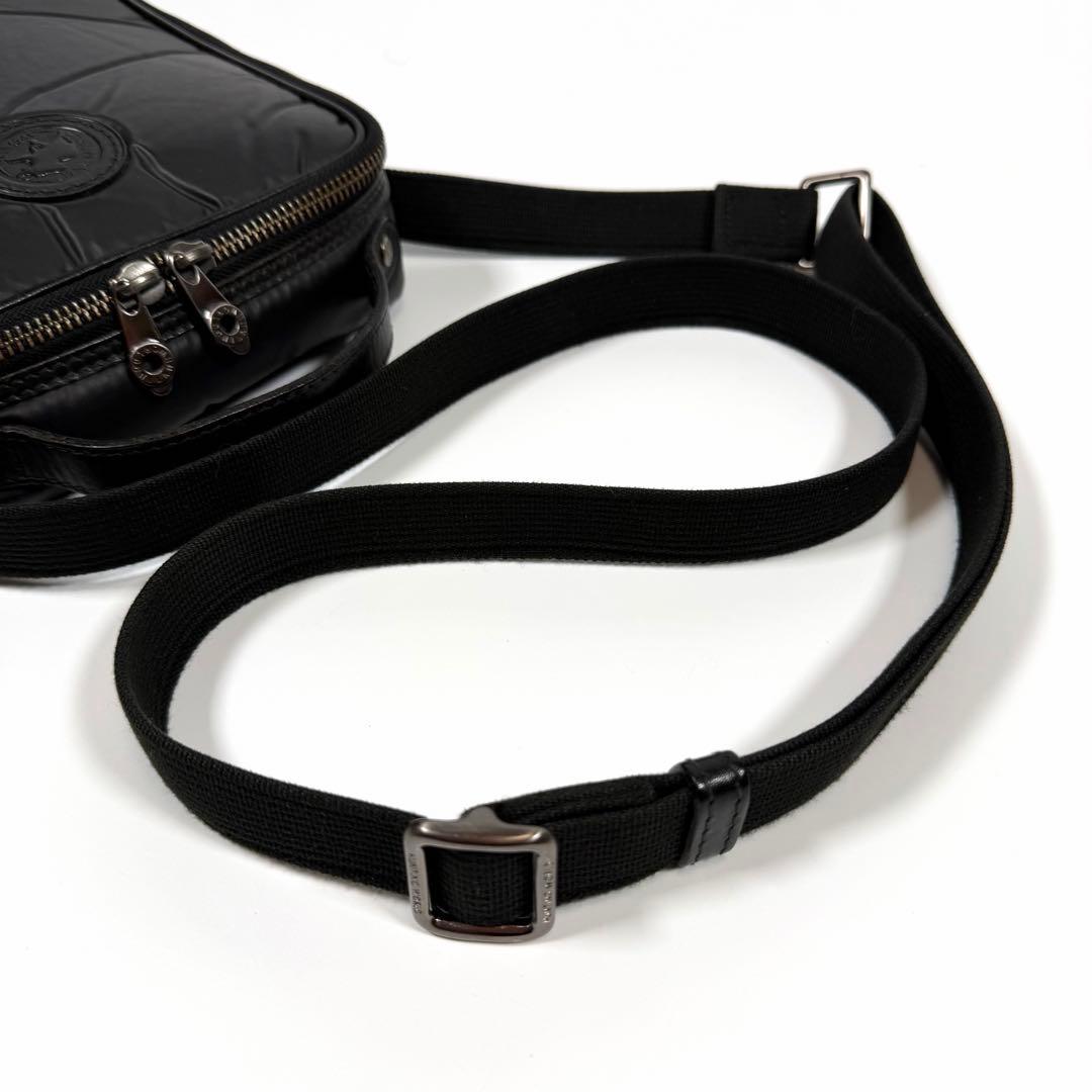 【極美品】ハンティングワールド　ショルダーバッグ　2way バチューサーパス　黒