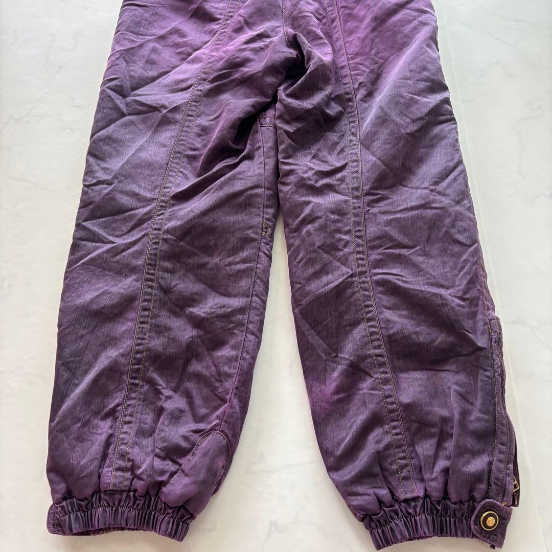 Y2K MEJATO スノーパンツ パープル 中綿入り M（A471）