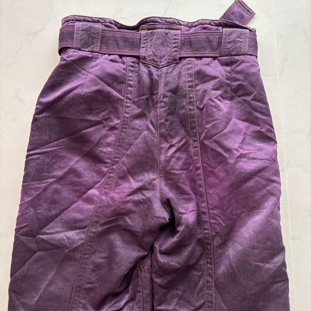 Y2K MEJATO スノーパンツ パープル 中綿入り M（A471）