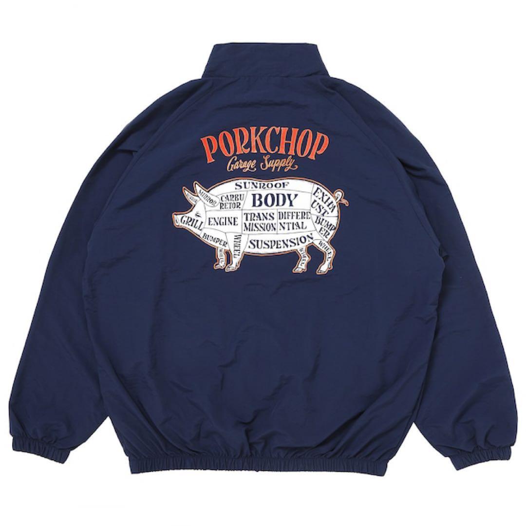 PORKCHOP ネイビー ジップアップジャケットXL