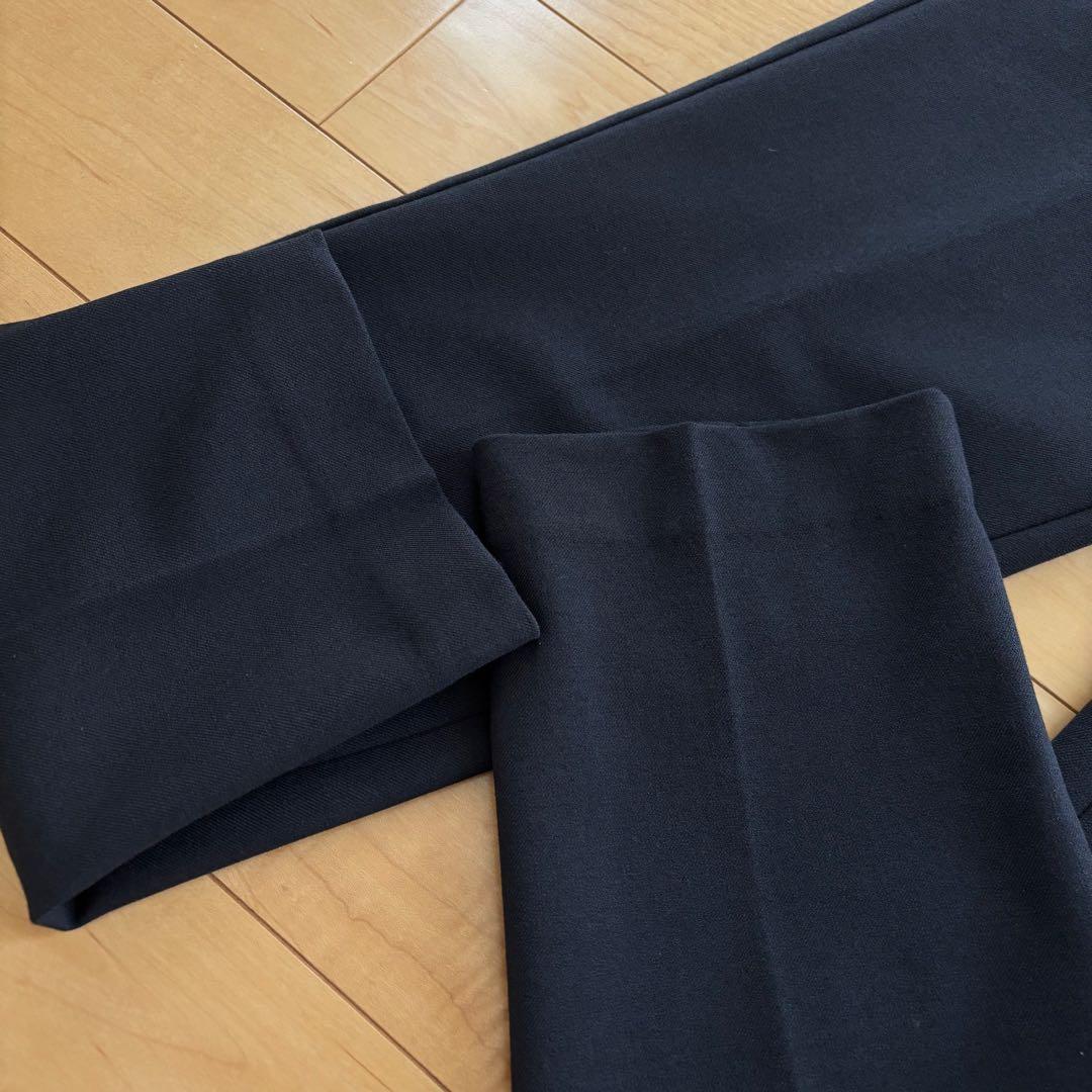 美品 PLST プラステ ノーカラー セットアップ スーツ ブラック 1ボタン