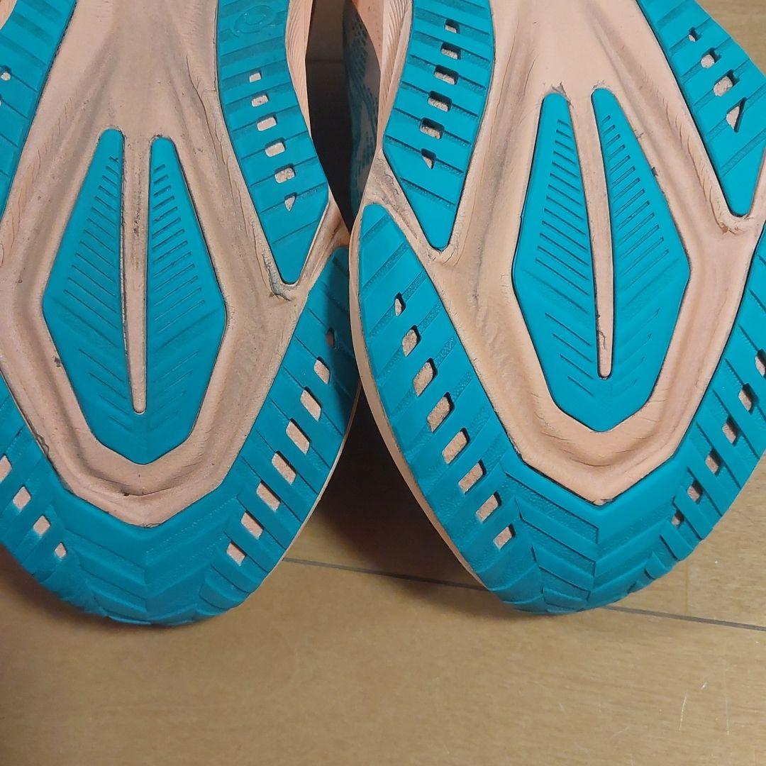 ノヴァブラスト5 ASICS ランニングシューズ アクア/オレンジ/26.5