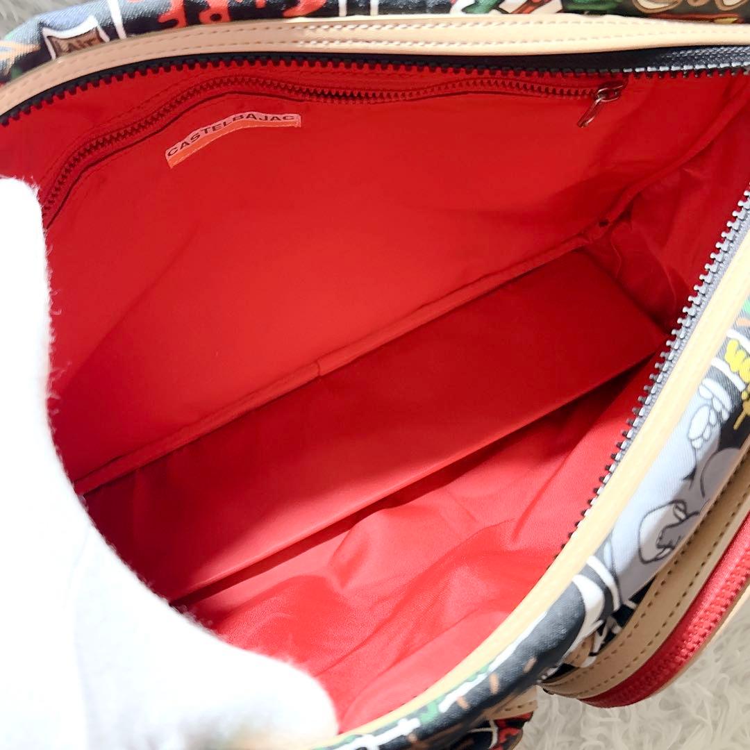 【極美品】 カステルバジャック ショルダー メッセンジャー バッグ 動物