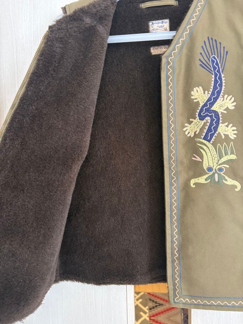 リアルマッコイズ N-1アルパカベスト カスタム刺繍 サイズ38