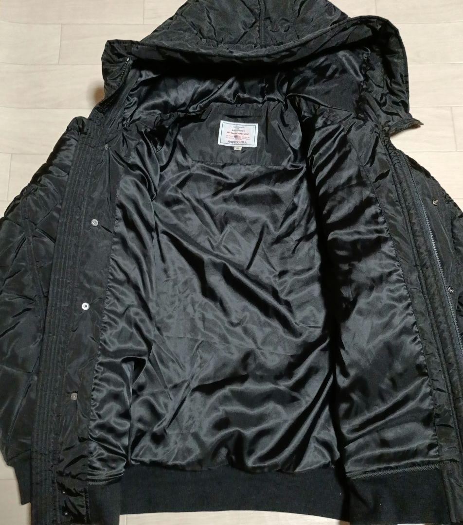 新品 AVIREX LTD. ブラック キルティングジャケット 2XL タグ付き
