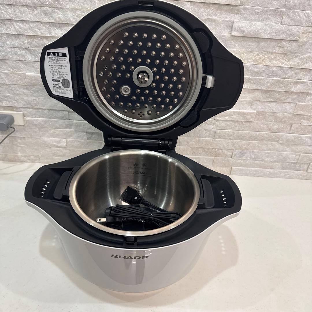 シャープ ホットクック HEALSIO パールホワイト