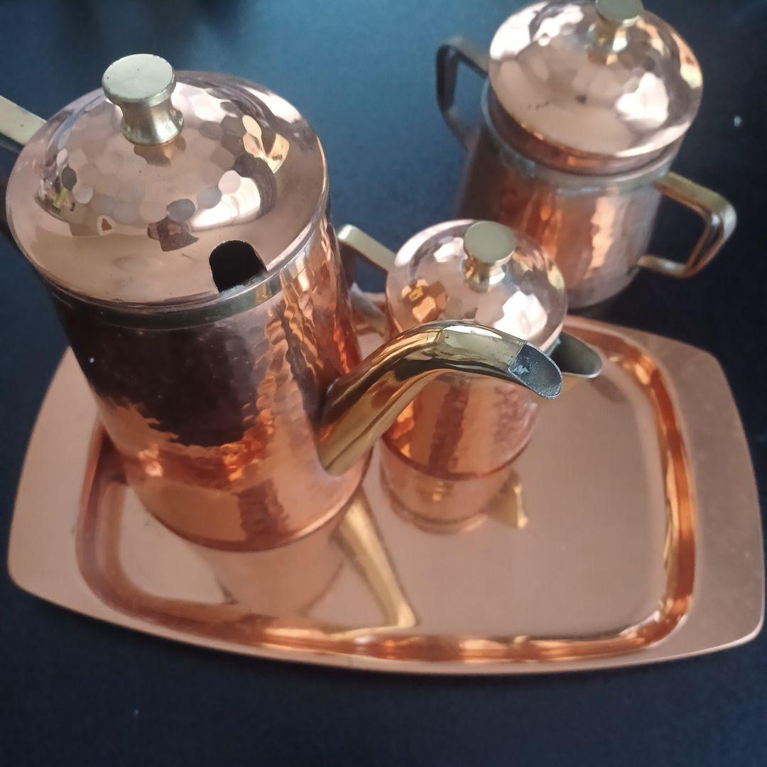 コーヒーセット　COPPER ポット　レトロ　シュガーケース　コーヒー