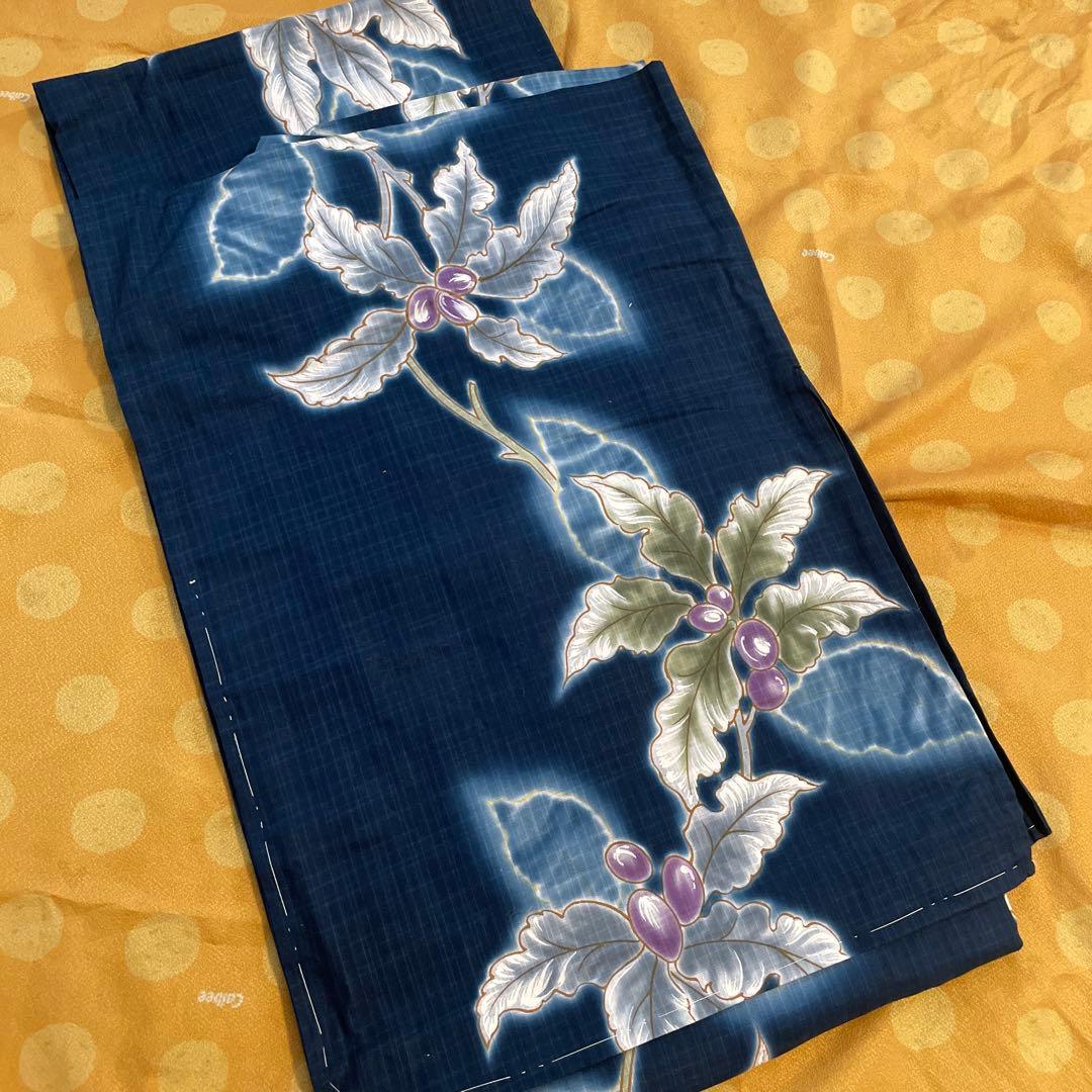 日本製　高級浴衣　しつけ糸付　貴重な手縫い　最終お値下げ！