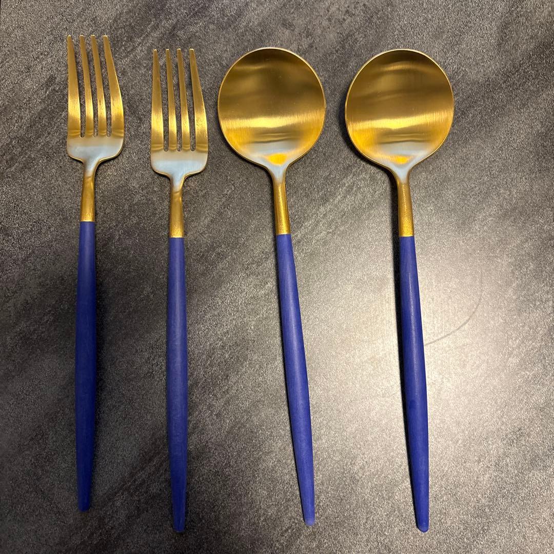 クチポール コンランショップ 限定カラー　デザートスプーン&フォーク