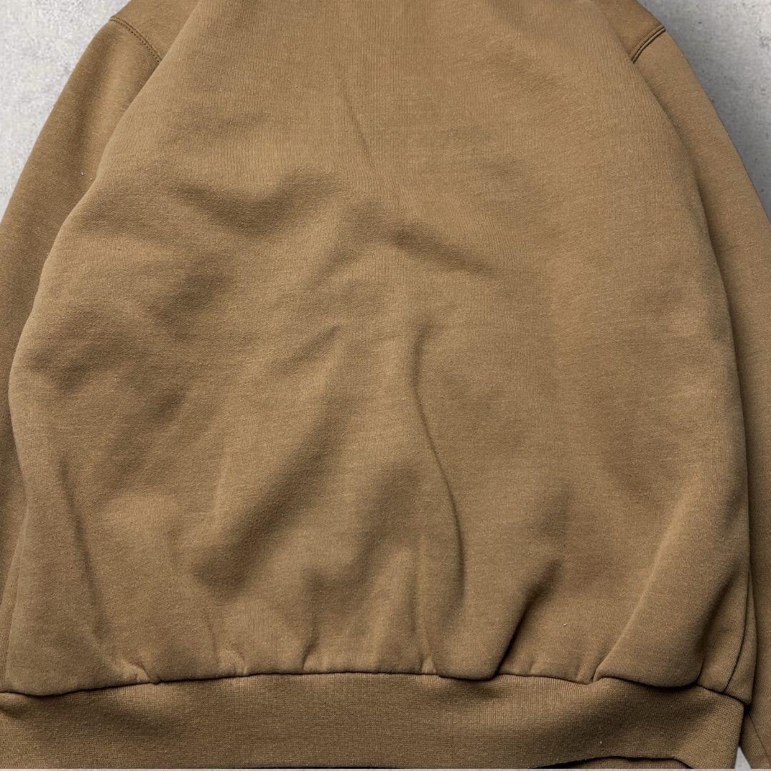 カーハート 裏サーマル ジップアップ パーカー ダブルフェイス ブラウン S