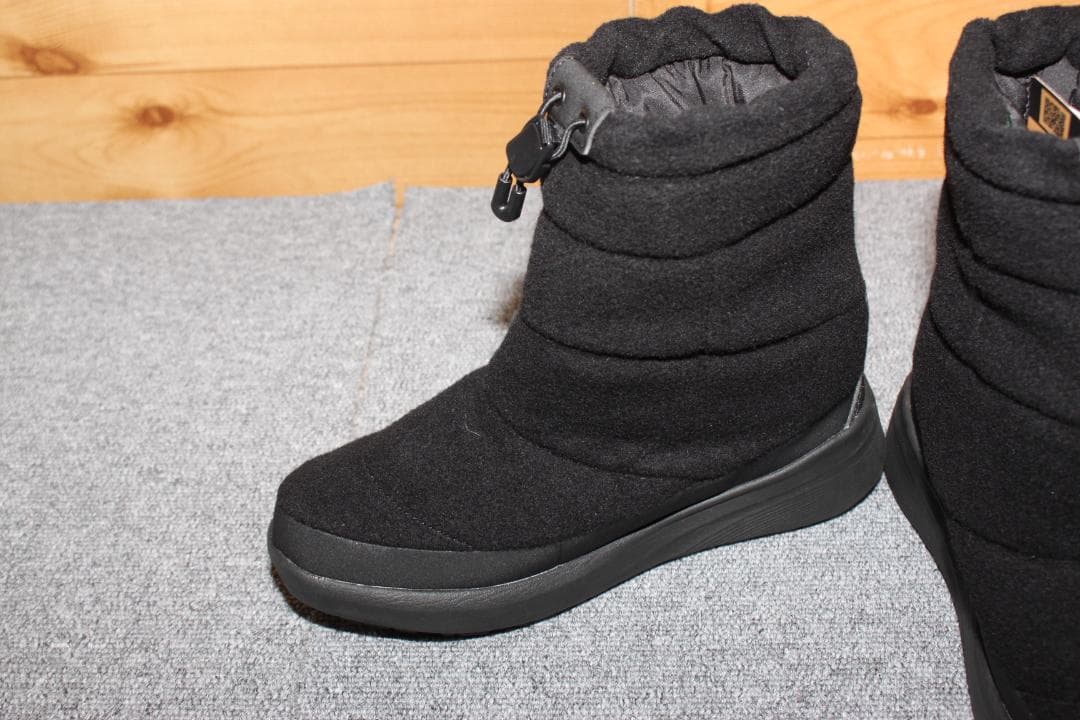 22cm 黒ノースフェイスヌプシブーティWP 防寒ブーツ NFW52272