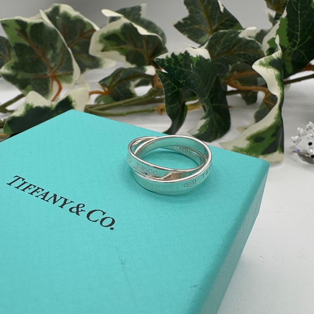 【新品仕上げ済み】ティファニー　ダブルインターロッキング サークル リング