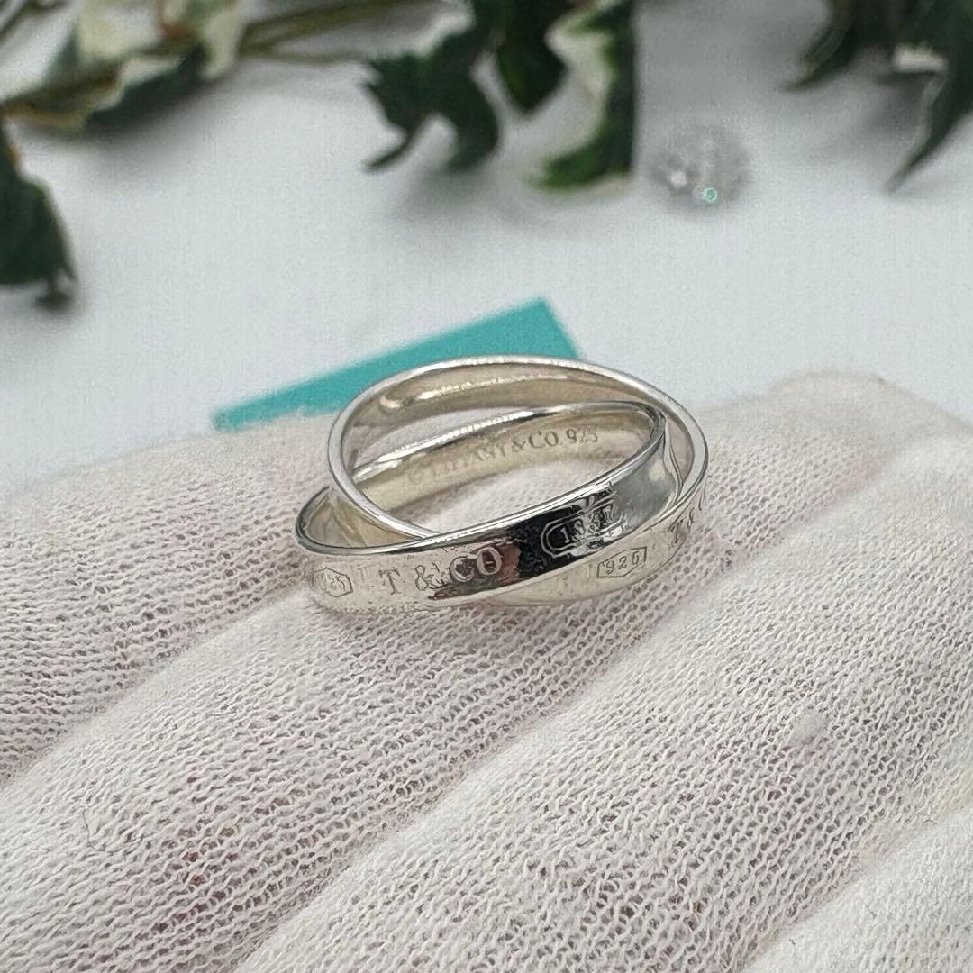 【新品仕上げ済み】ティファニー　ダブルインターロッキング サークル リング