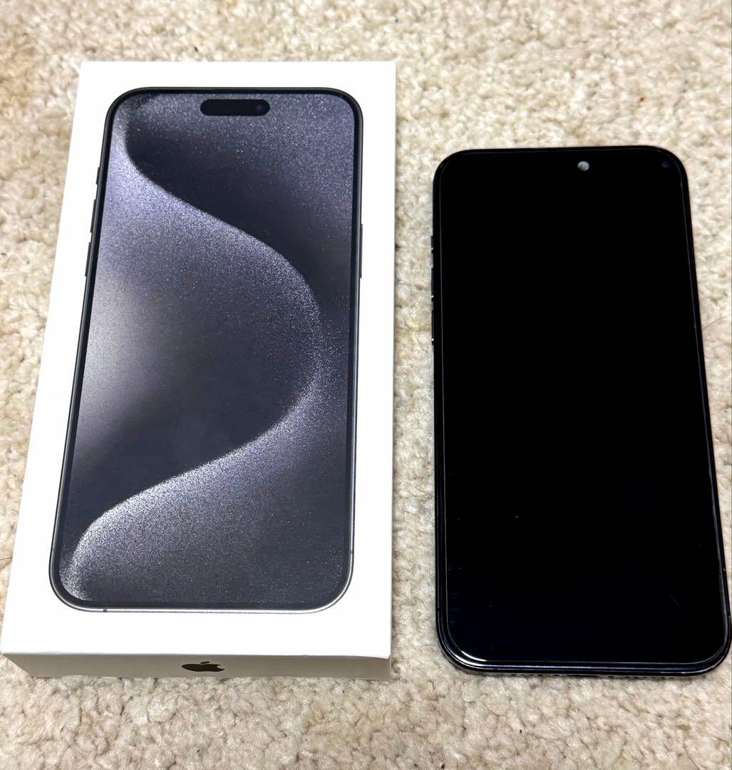 説明欄参照！！iPhone15 ProMax ブラック 256GB 訳あり