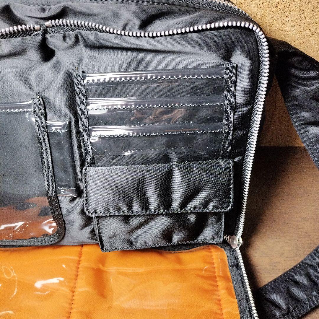 美品 PORTER ショルダーバッグ タンカー ブラック 2層式 Lサイズ