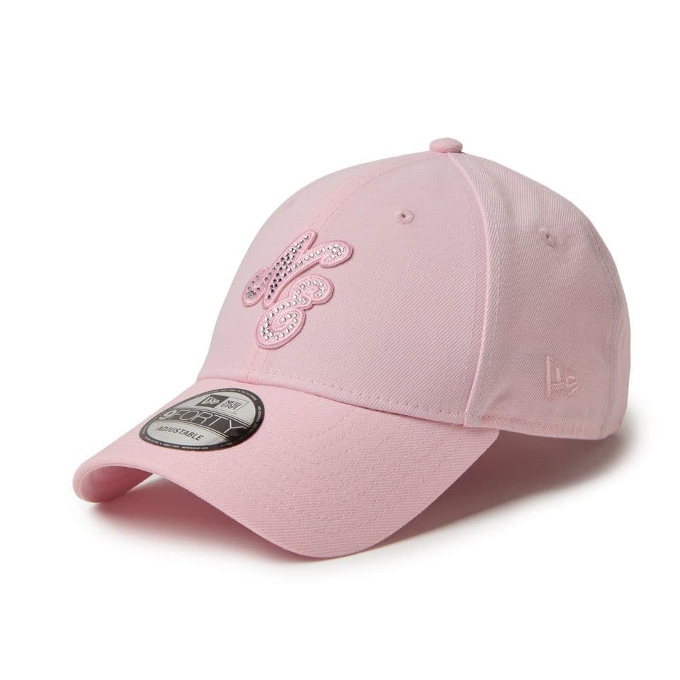 ニューエラ　new era ラインストーン クラシックロゴ ピンク 9FORTY
