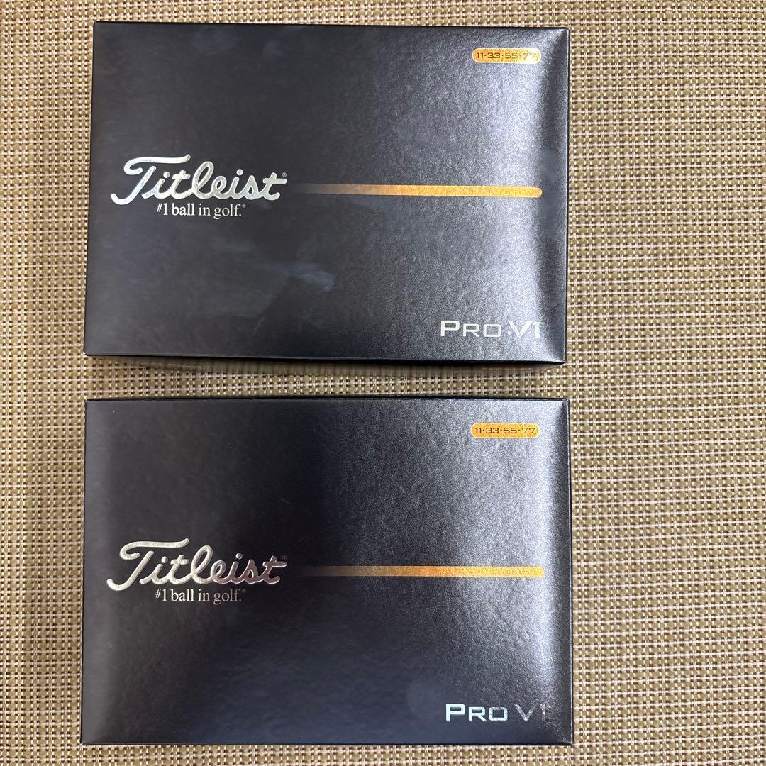 タイトリストプロ V1 ゴルフボール 2ダース