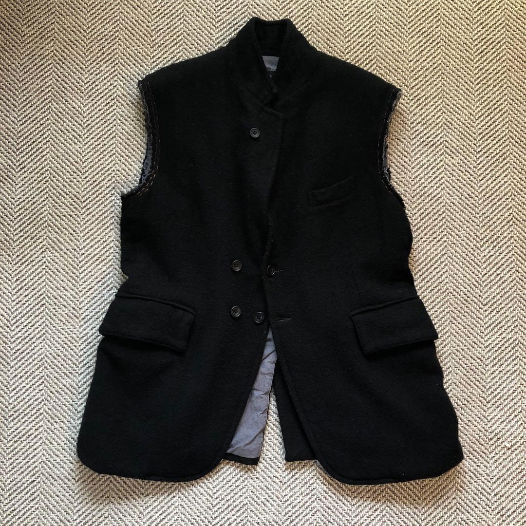 トップス ensou. cut - off sleeve jacket BLK (L)