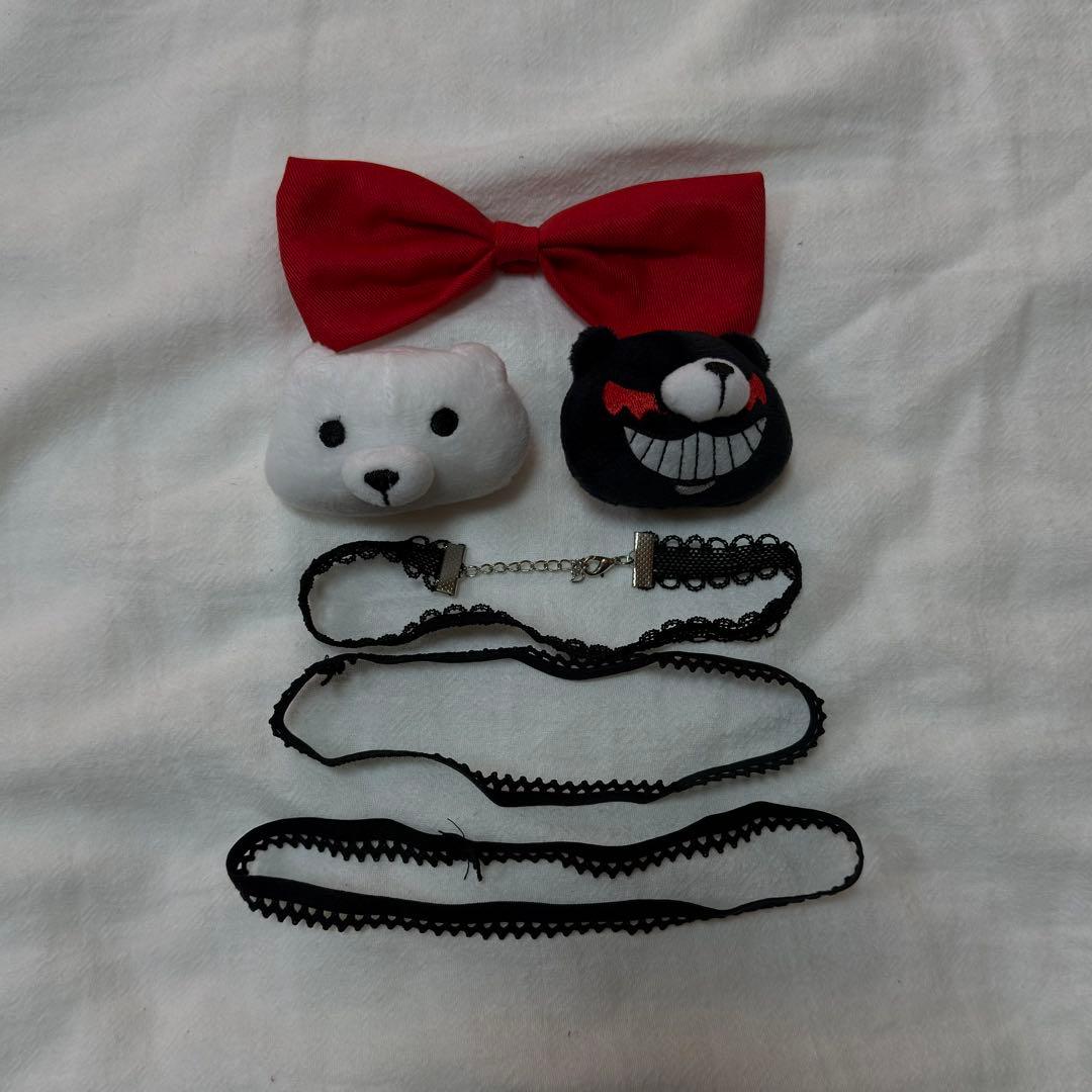 ダンガンロンパ 江ノ島盾子 コスプレ衣装 Lサイズ フルセット 靴、ウィッグ付