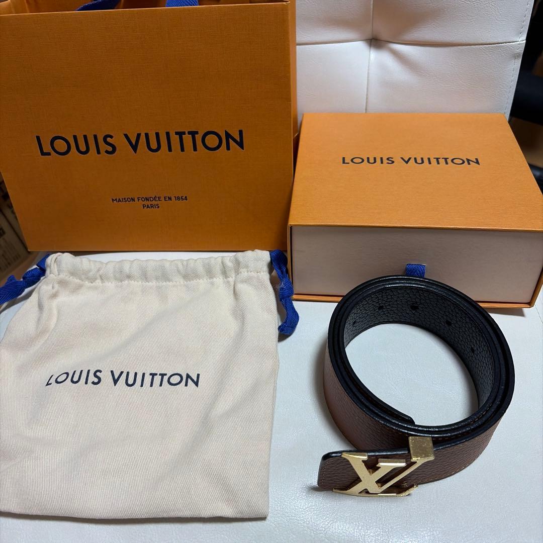 静*°様 LOUIS VUITTON レザーベルト ブラウン/ブラック　M915