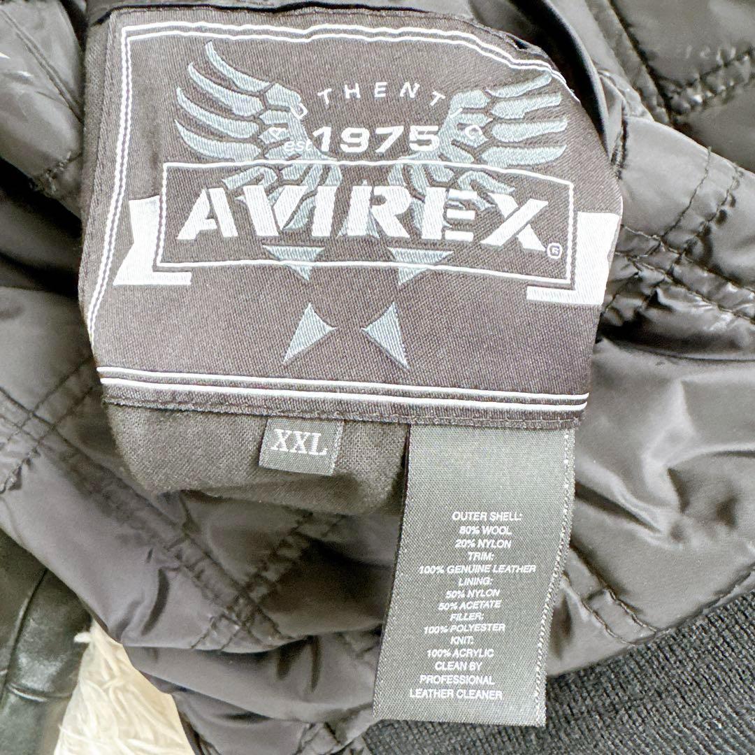 アビレックス　スタジャン　両面デザイン　y2k 袖レザー　中綿　リバーシブル