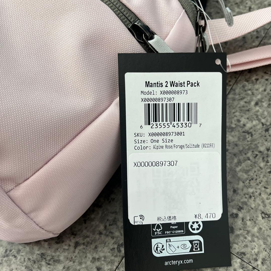 希少 WILD-1別注カラー アークテリクス マンティス2 廃盤カラー ピンク