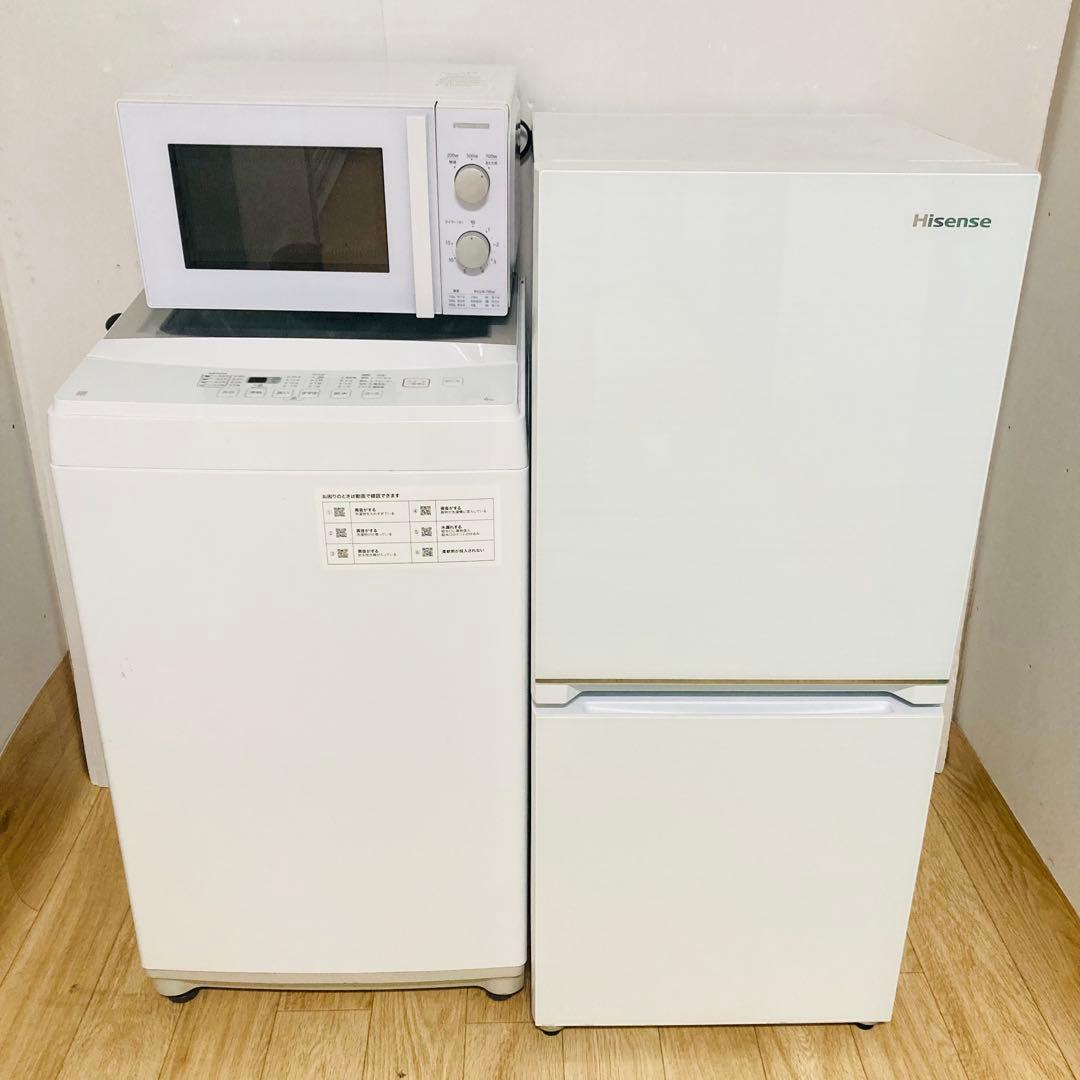 美品ガラストップ冷蔵庫含む一人暮らし家電セット❗️大阪、大阪近郊配送無料