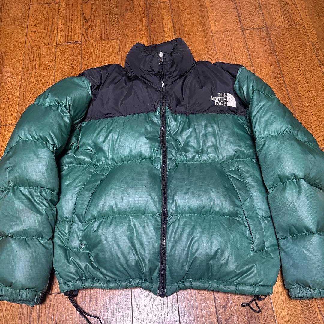 THE NORTH FACE ダウンジャケット 緑/黒