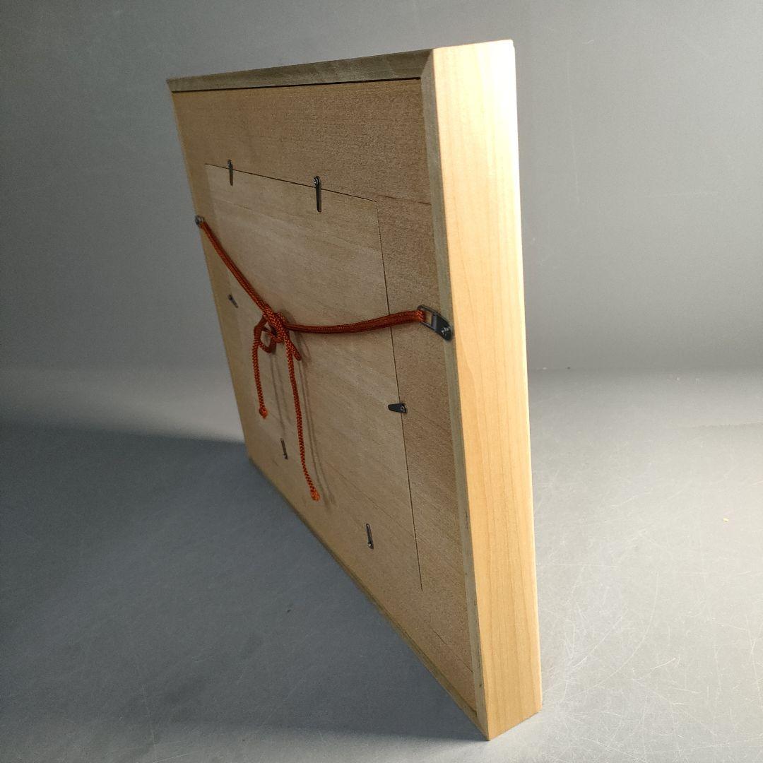 A1308-8/源右衛門窯/色絵花草鹿文陶額/