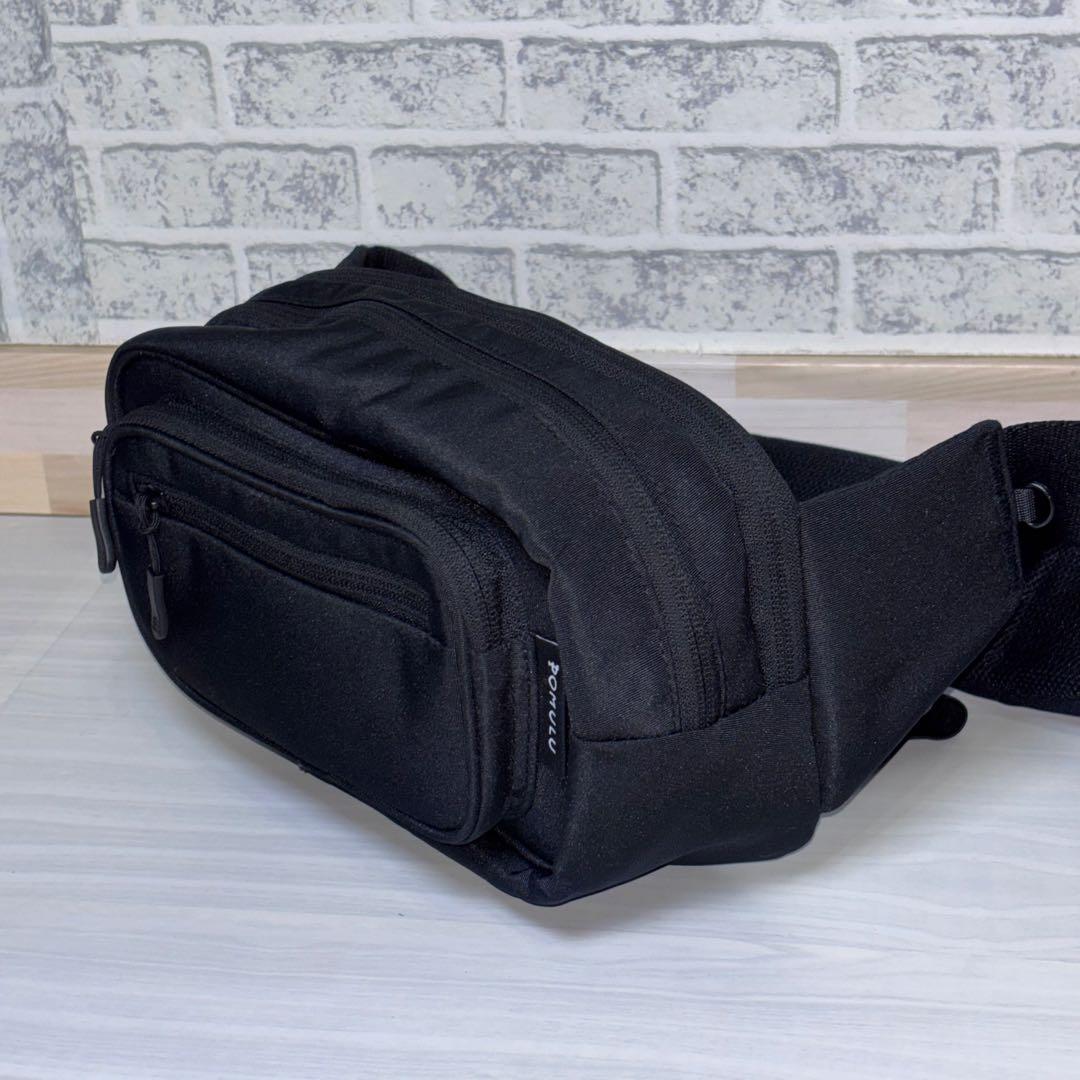 POMULU ポムル　ヒップシート　ショルダーバック　ブラック　黒　美品