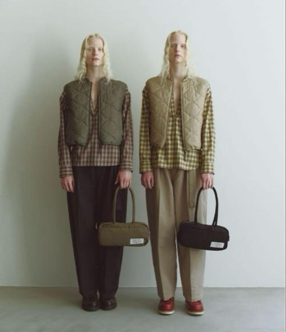 ニコアンド... WILLIAM B.ELIOTT ドロストキルトベスト カーキ