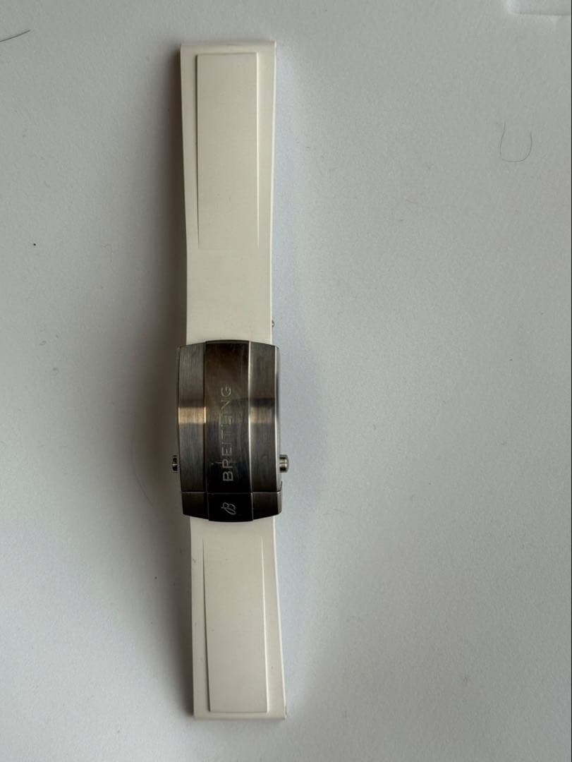 BREITLING ブライトリング 純正Dバックル＋純正ホワイトラバーベルト