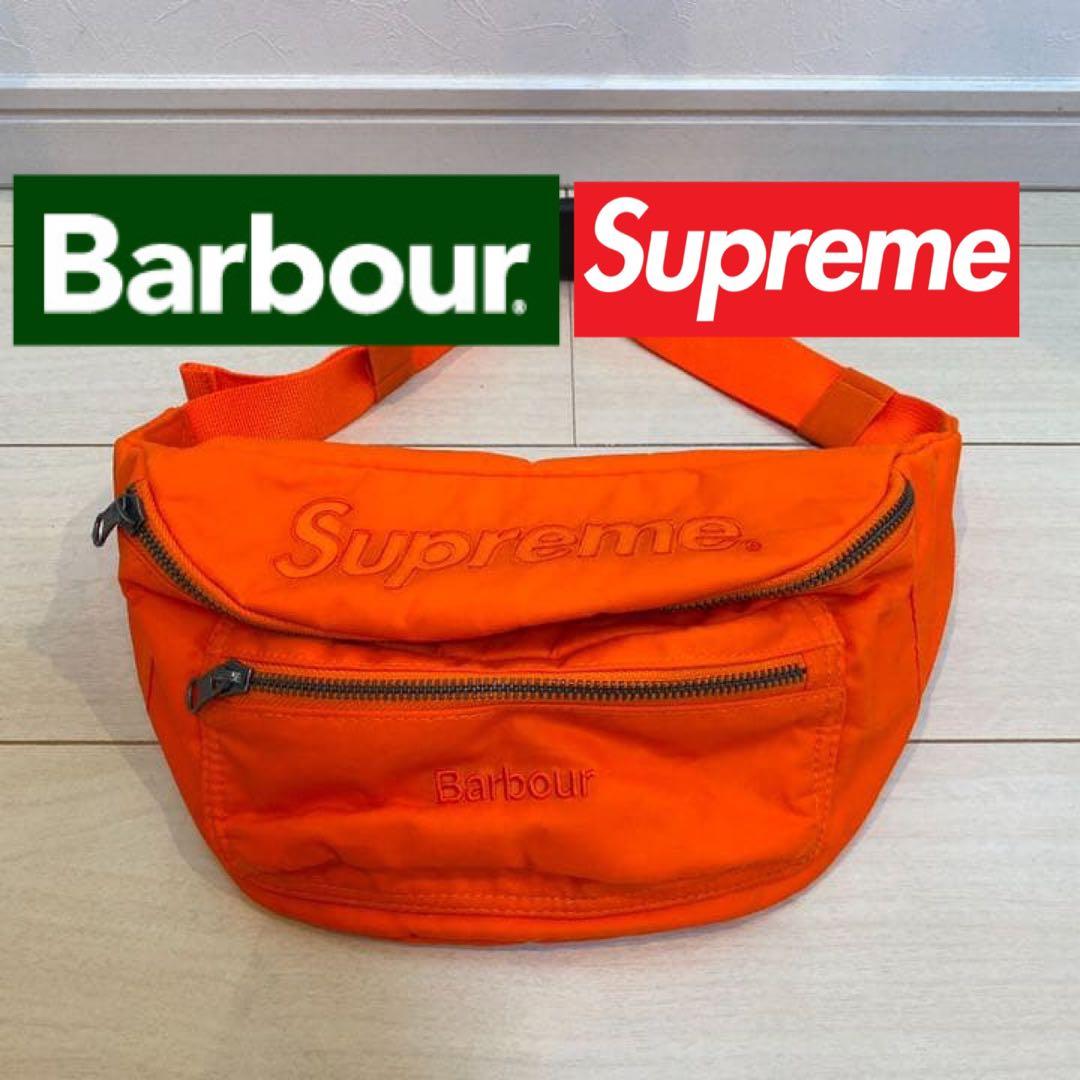 supreme × barbour waist bag シュプリーム バブアー