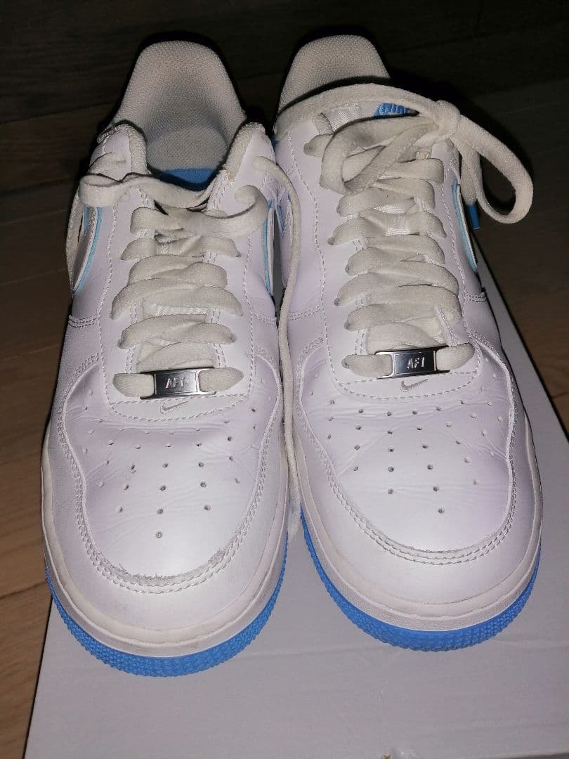 Nike Air Force 1 ホワイト/ブルー　27.5cm