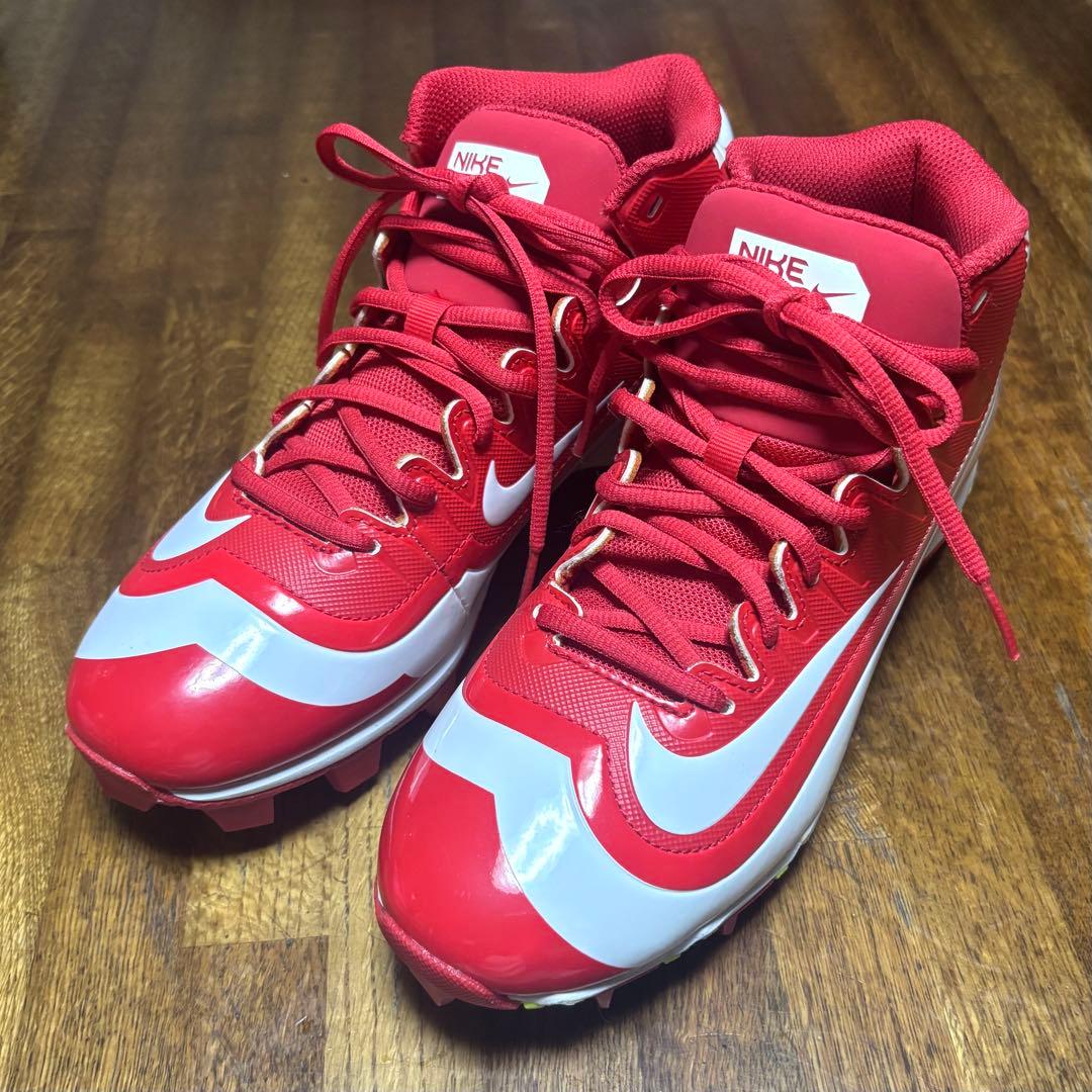 NIKE / エア ハラチ ベースボールスパイク 25.5cm レッド