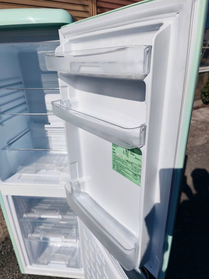 関東限 20年 条件で配送無 レトロ冷蔵庫 レトロデザイン冷蔵庫 冷蔵庫 2ドア