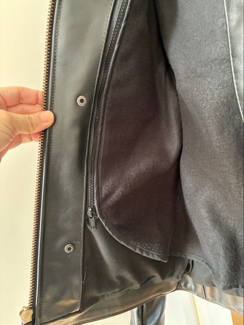 vanson leathers シングルライダースジャケット 36 ブラック