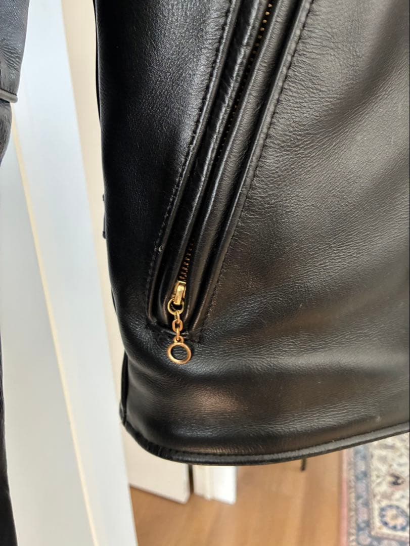 vanson leathers シングルライダースジャケット 36 ブラック