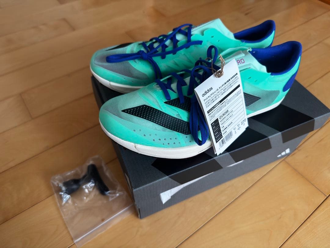 ADIZERO AMBITION スパイクシューズ ミントグリーン 27.0cm