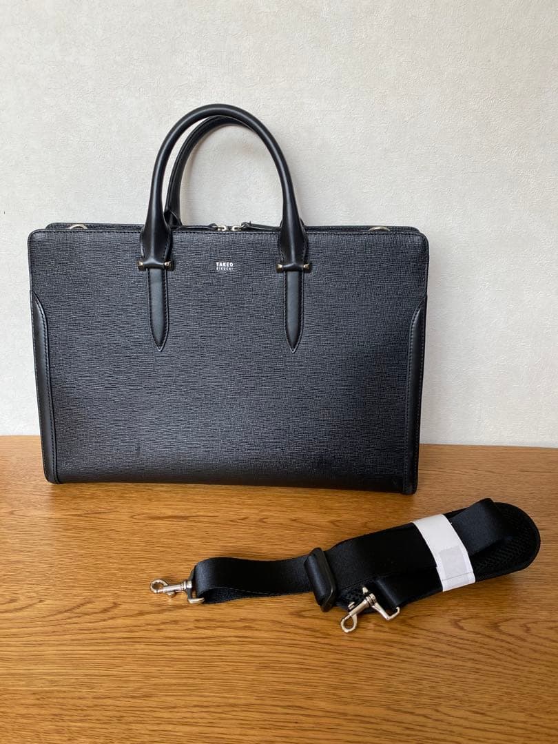 TAKEO KIKUCHI タケオキクチ ビジネスバッグ　ブリーフケース　黒