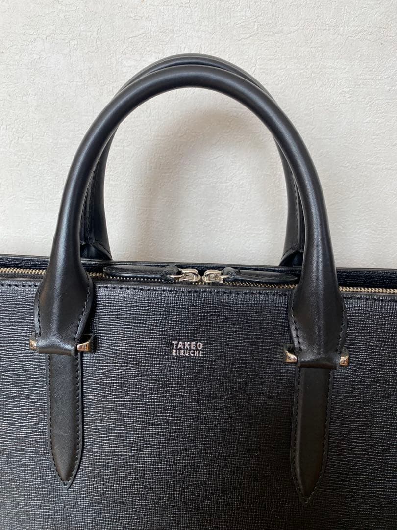 TAKEO KIKUCHI タケオキクチ ビジネスバッグ　ブリーフケース　黒