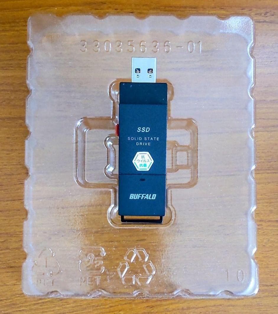 BUFFALO 1TB ポータブルSSD SSD-PUTVB1.0U3-B
