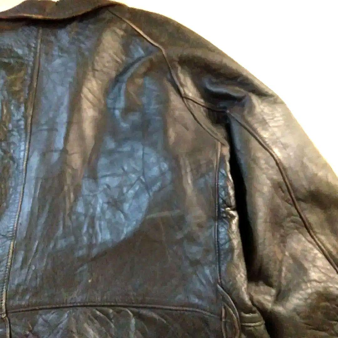 限界最終価格60sVintageフランス軍 ファイヤーマン レザージャケット